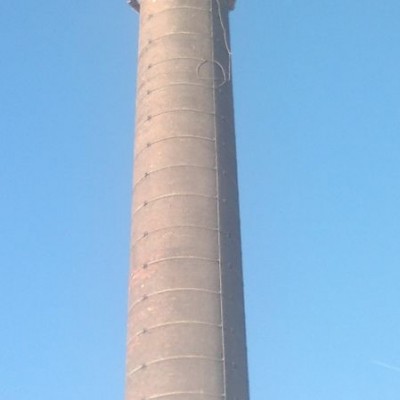 Rozbiórka komina ceramicznego h-70m Cementownia Szczecin